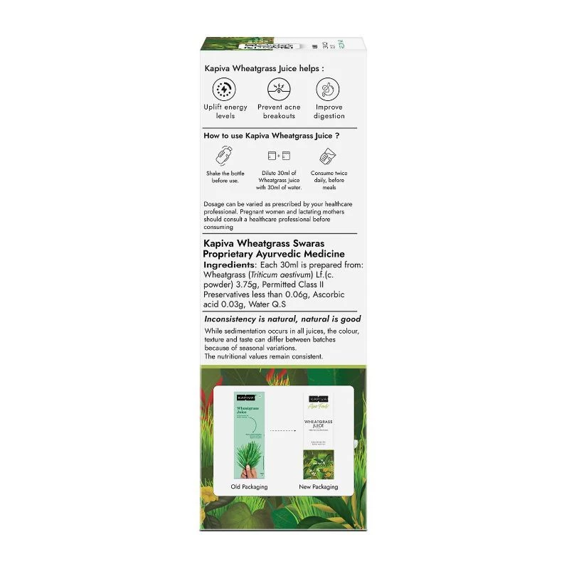 Kapiva Ayurveda Wheatgrass Juice (Ayurvedic Juice for Detoxification), 1 L-9.webp